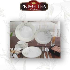 New Linda Translucent Porcelain 20pcs set includes Cups & Saucers