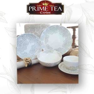 Green Leaf Porcelain 20 pcs set includes Cups & Saucer