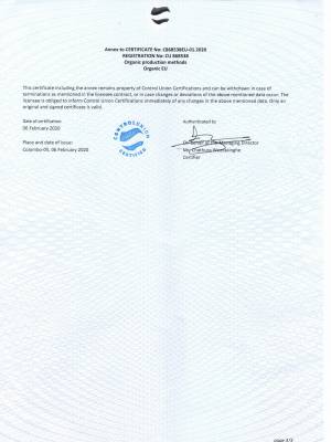 Organic cert 4 Organic cert 4